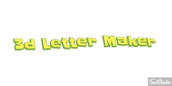 3d Letter Maker Efeito do texto