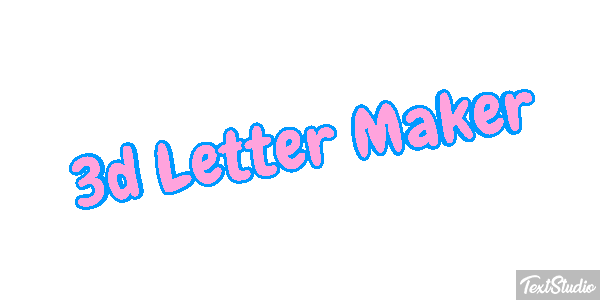 3d Letter Maker Efeito do texto