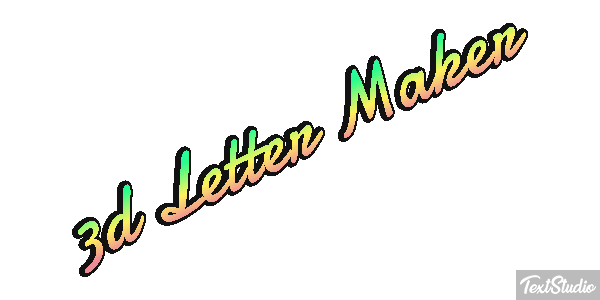 3d Letter Maker Efeito do texto