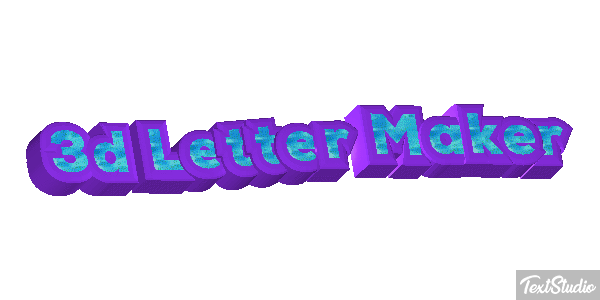 3d Letter Maker Efeito do texto