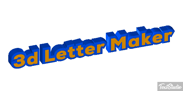 3d Letter Maker Efeito do texto