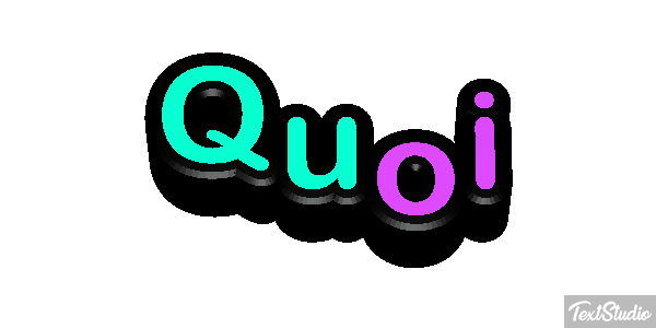 Quoi Text effect