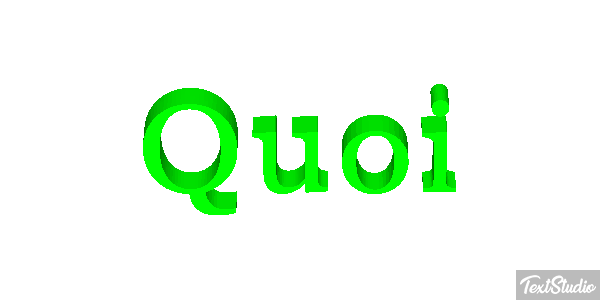 Quoi Text effect