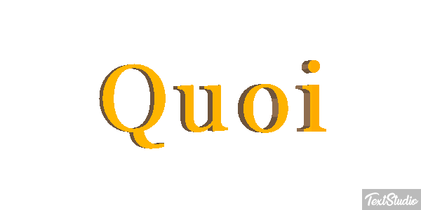 Quoi Text effect