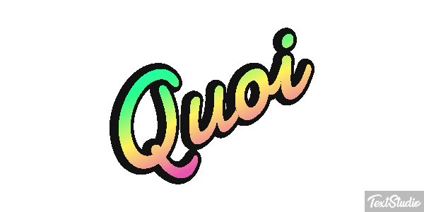 Quoi Text effect