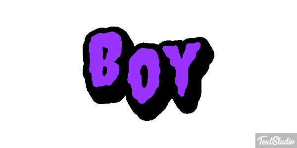 Boy Text effect
