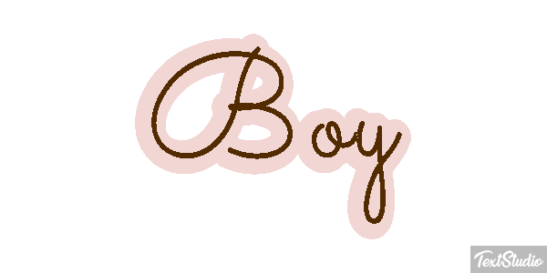 Boy Text effect