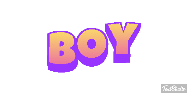 Boy Text effect