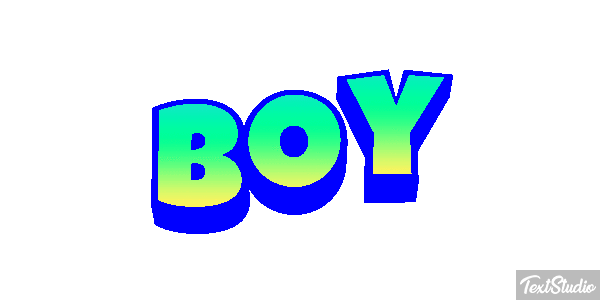 Boy Text effect