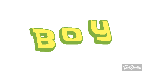 Boy Text effect