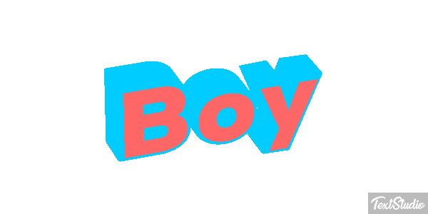 Boy Text effect