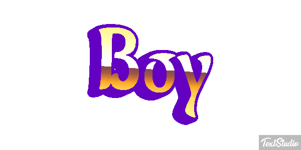 Boy Text effect