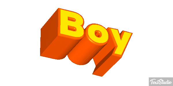 Boy Text effect