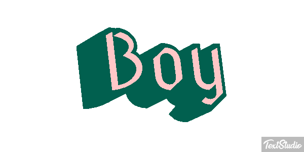 Boy Text effect