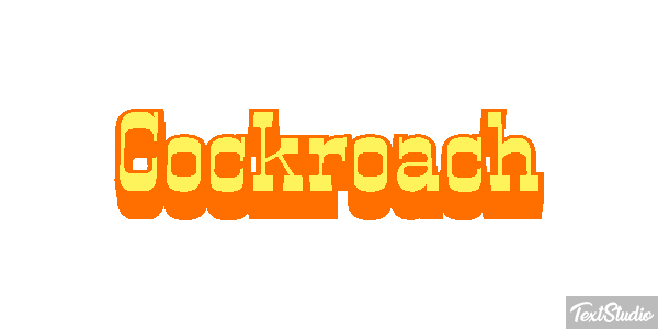 Cockroach テキスト効果