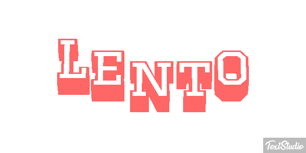 Lento Efeito do texto