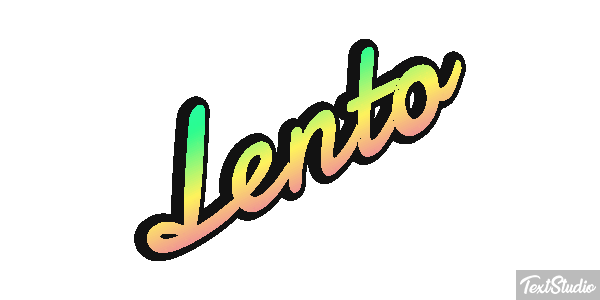 Lento Efeito do texto
