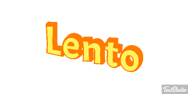 Lento Efeito do texto