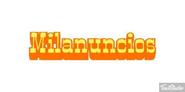 Milanuncios Tekst effect