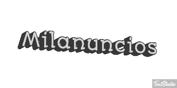 Milanuncios Tekst effect