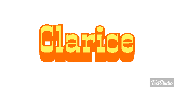 Clarice Text effect