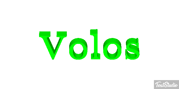 Volos Efeito do texto