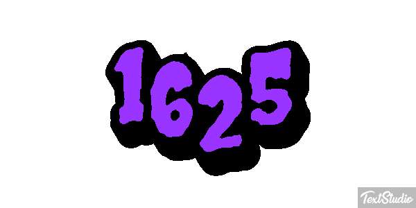 1625 Текстовый эффект