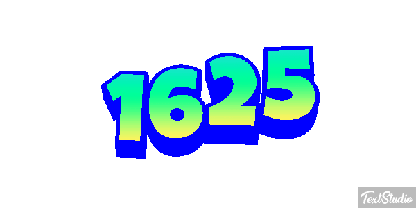 1625 Текстовый эффект