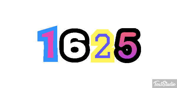 1625 Текстовый эффект