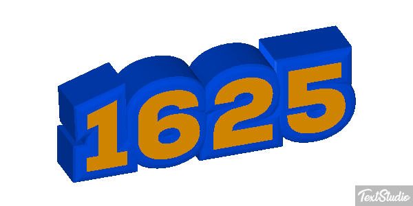 1625 Текстовый эффект