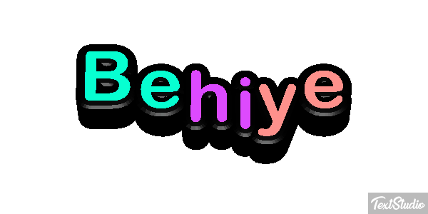 Behiye Tekst effect