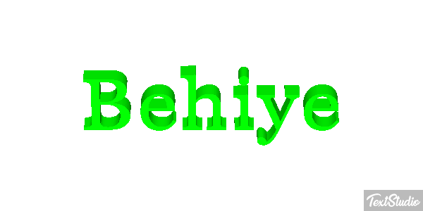 Behiye Tekst effect