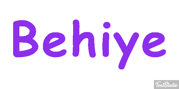 Behiye Tekst effect