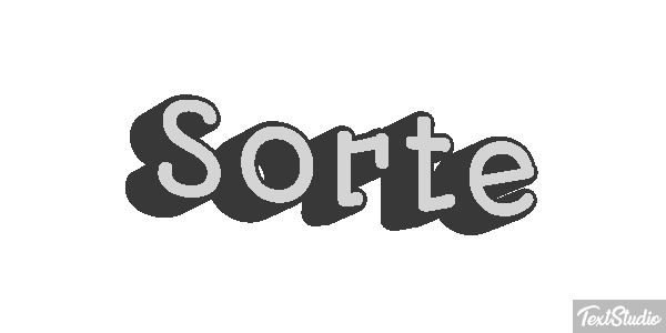 Sorte Text effect
