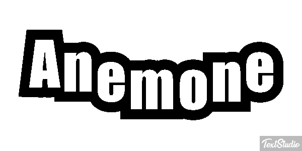 Anemone Texteffekt