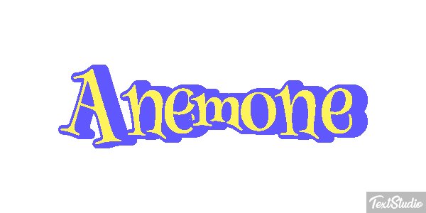 Anemone Texteffekt