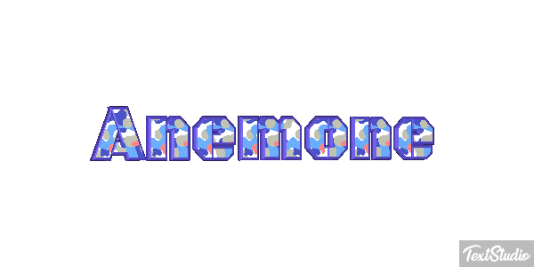 Anemone Texteffekt