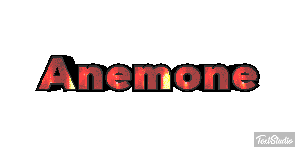 Anemone Texteffekt
