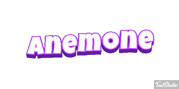 Anemone Texteffekt