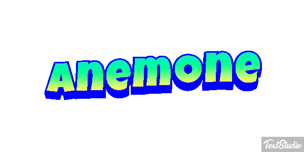 Anemone Texteffekt