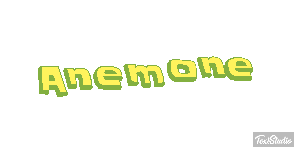 Anemone Texteffekt
