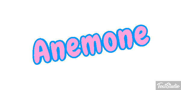 Anemone Texteffekt