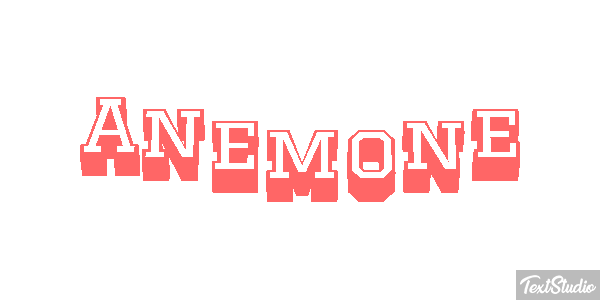 Anemone Texteffekt