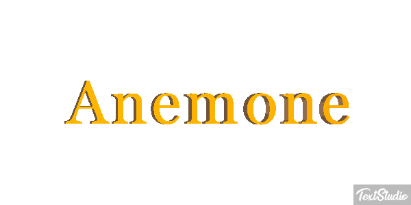 Anemone Texteffekt