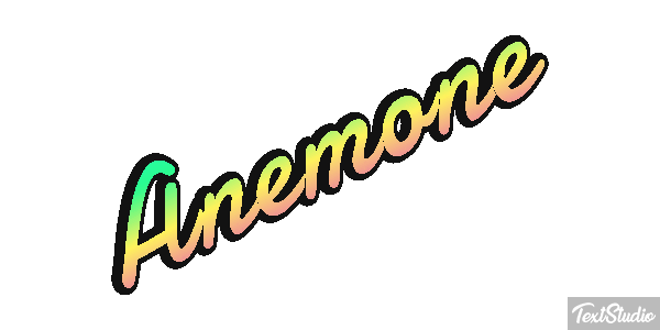 Anemone Texteffekt