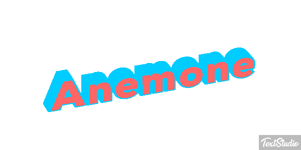 Anemone Texteffekt