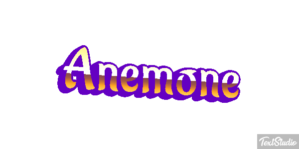 Anemone Texteffekt