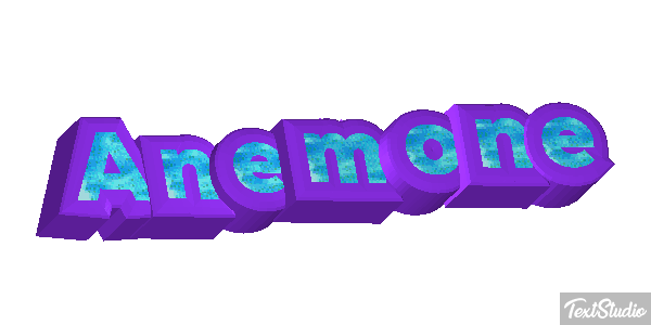 Anemone Texteffekt