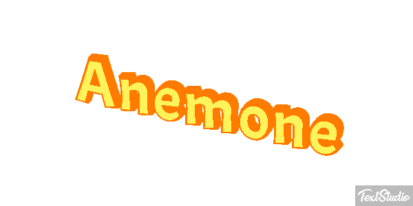 Anemone Texteffekt