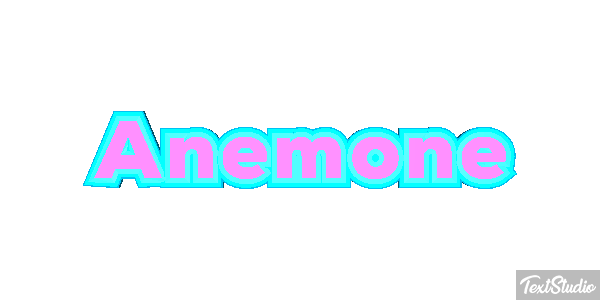 Anemone Texteffekt